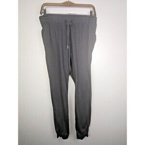 Members Mark Travel Joggers Elastic Waist With Pockets Black Size Medium Women's